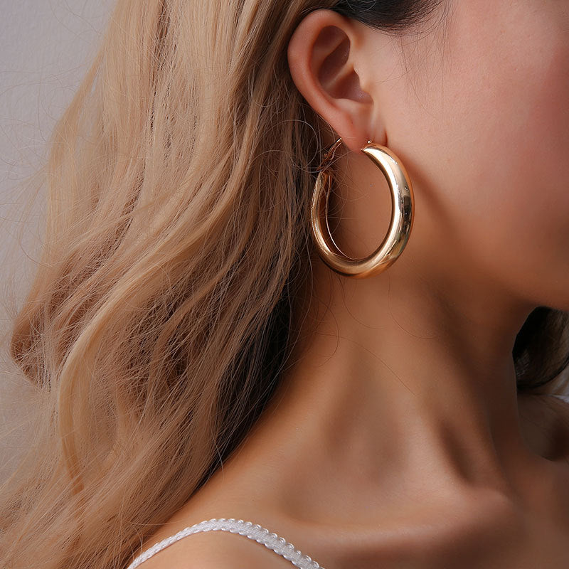 Stylish Geometric Hoop Earrings