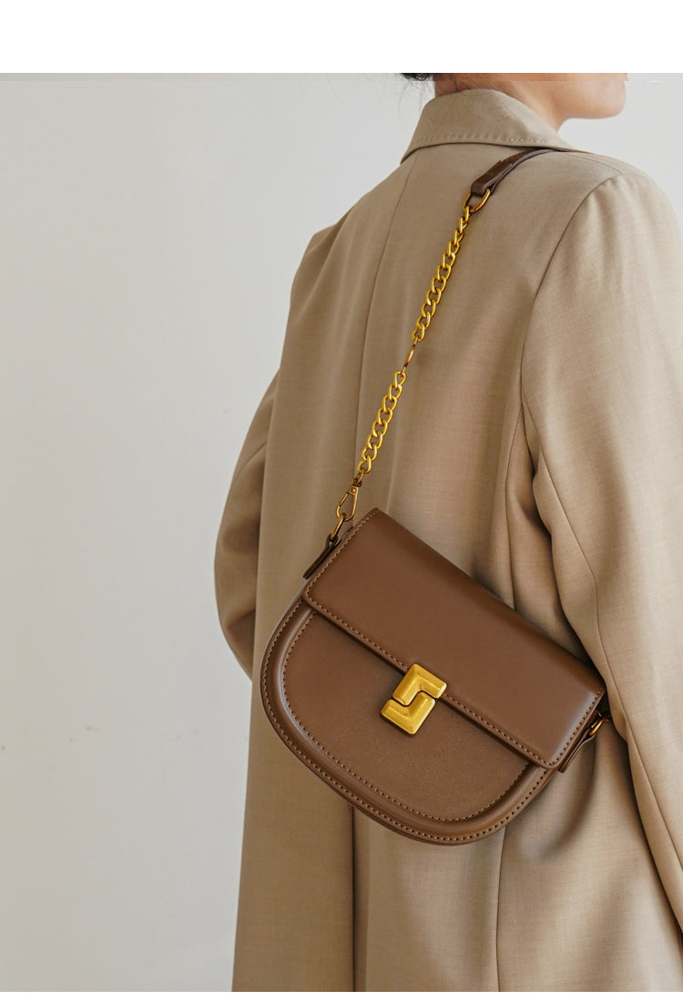 Adiffu Vintage Semi-round Saddle Bag