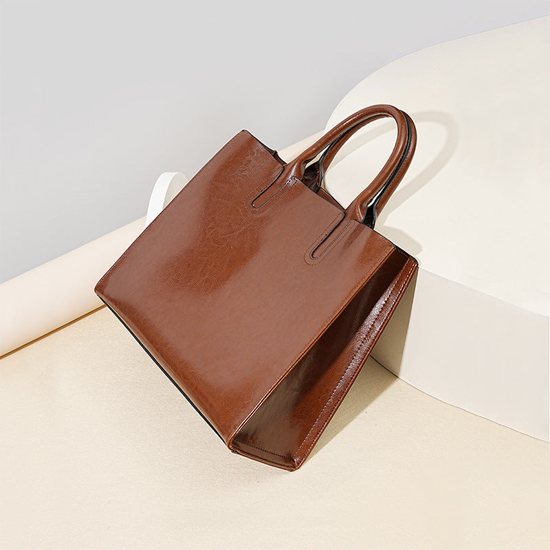 Adiffu Large Capacity Genuine Leather Business Bag For Women