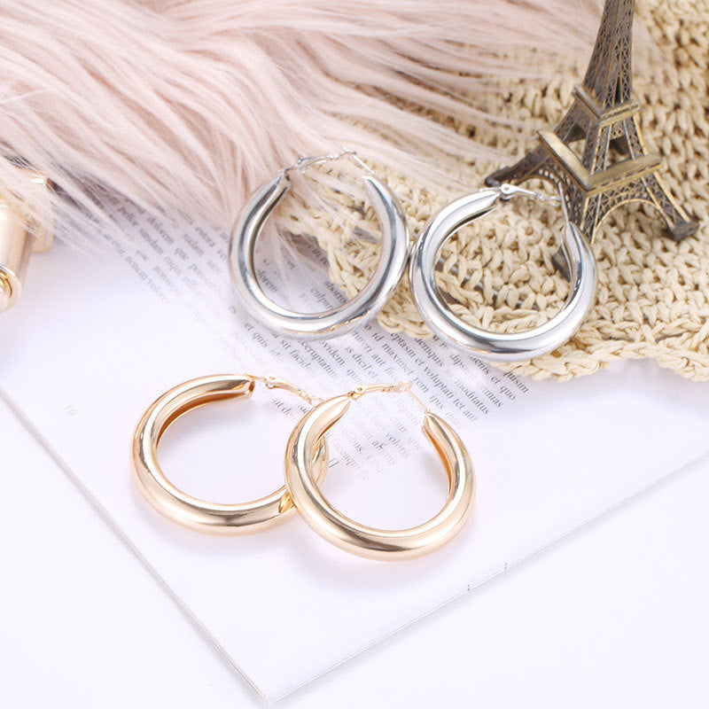 Stylish Geometric Hoop Earrings