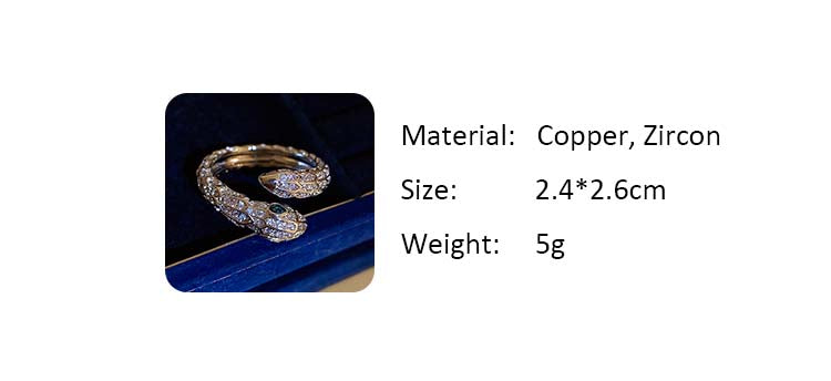 Adiffu Vintage Serpentine Open Ring