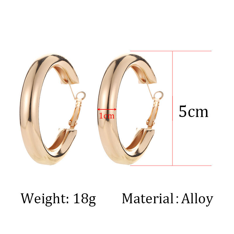 Stylish Geometric Hoop Earrings
