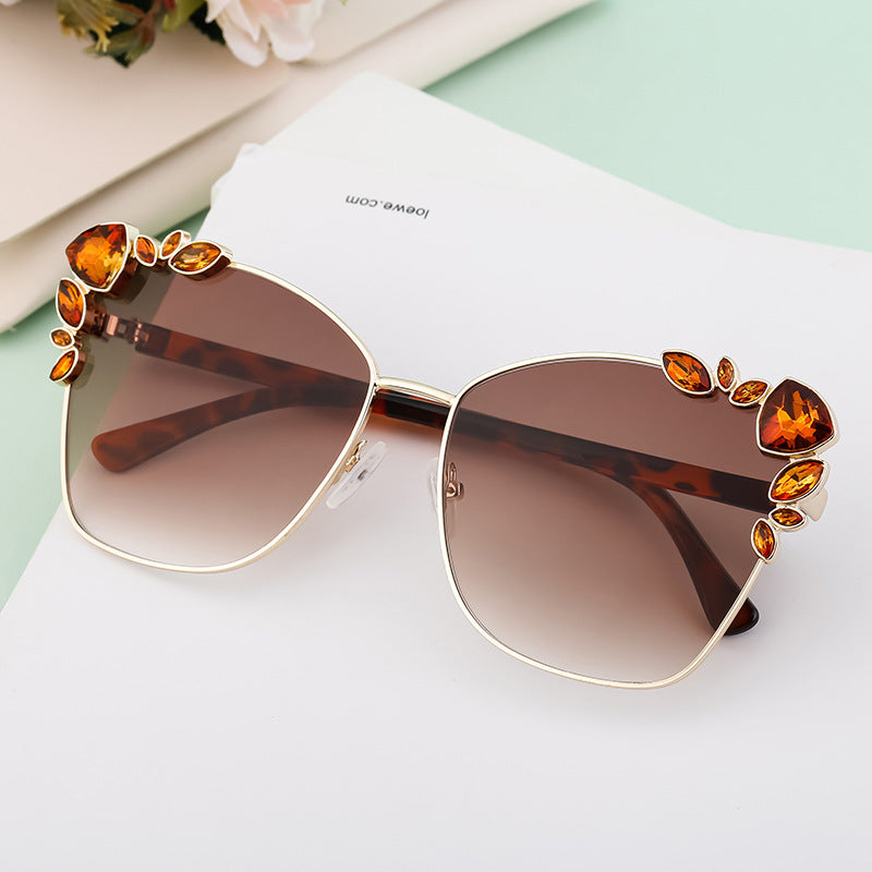 Adiffu Cat-eye Sunglasses With Diamonds