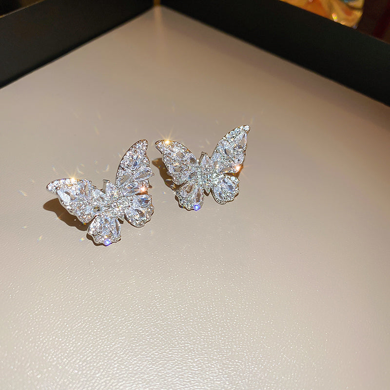 Adiffu Butterfly Earrings For Lady With No Pierced Ears