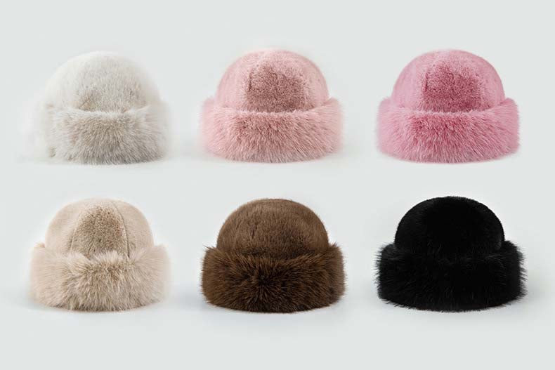 Adiffu Autumn-winter Pullover Hat Women's Plush Fisherman's Hat