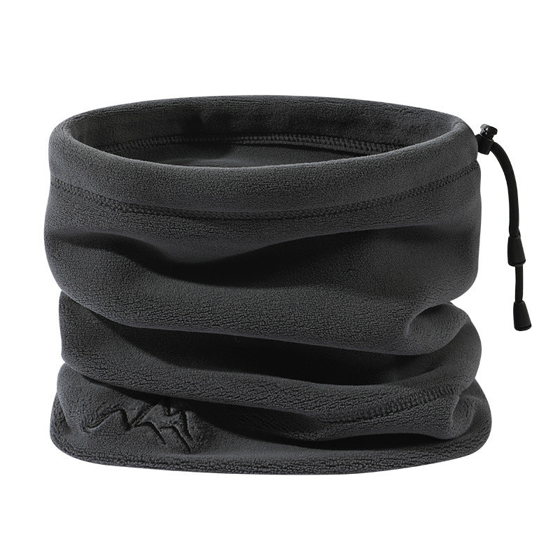 Adiffu Autumn And Winter Outdoor Cycling Trekking Warm Ear-protection Windproof Hat Aoxiang Solid Color Pile Hat Thickened Dual-purpose Bib