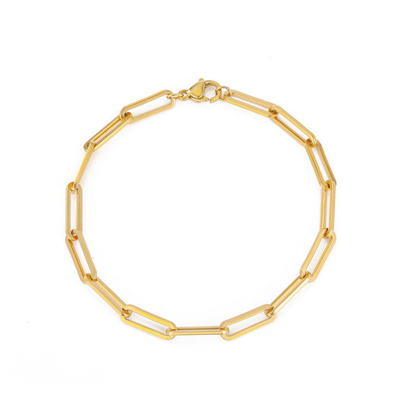 Stylish Paper Clip Bracelet
