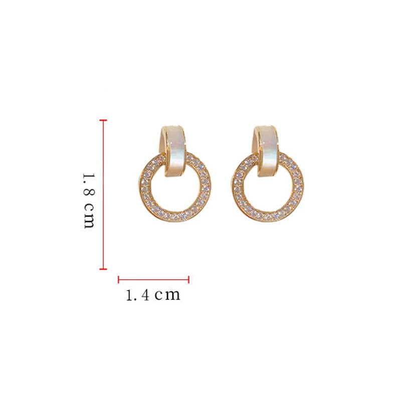 Stylish Geometric Fritillary Stud Earrings