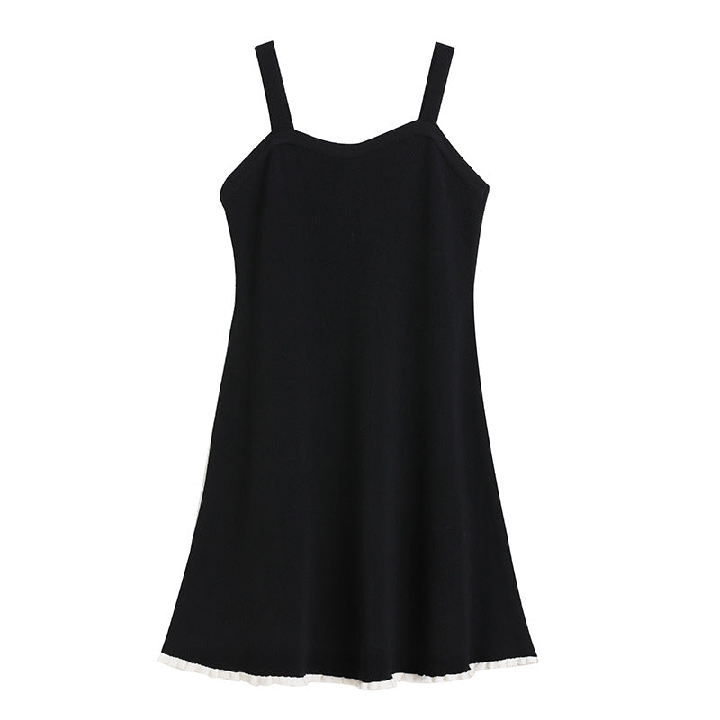 Adiffu Elegant Sweet Camisole Knit Dress