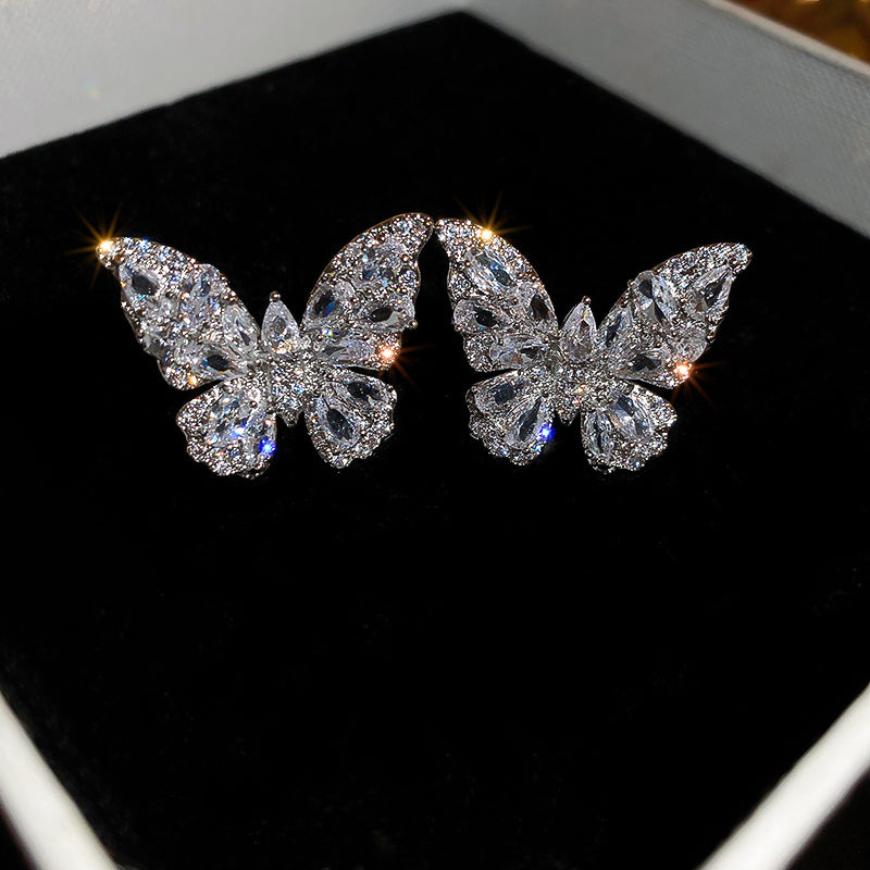 Adiffu Butterfly Earrings For Lady With No Pierced Ears