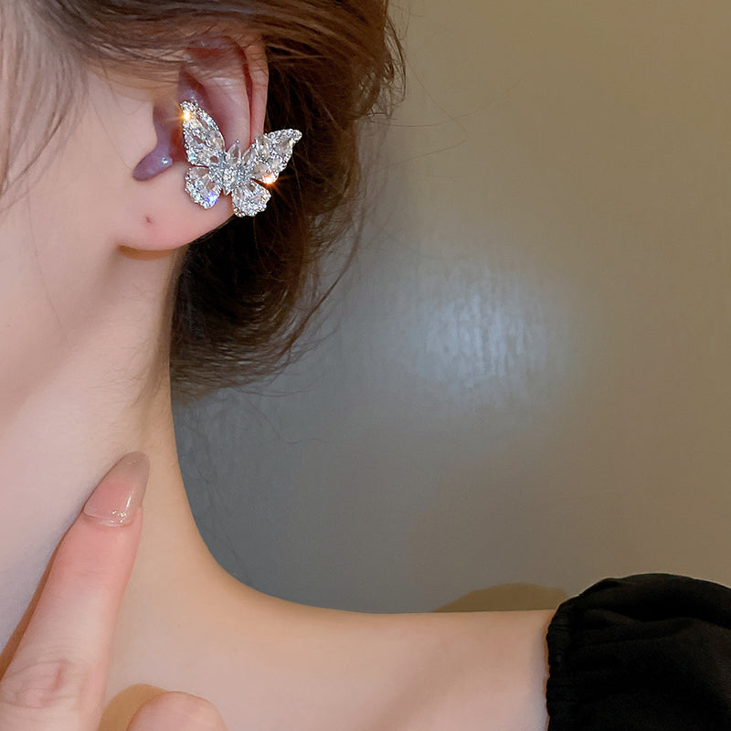 Adiffu Butterfly Earrings For Lady With No Pierced Ears