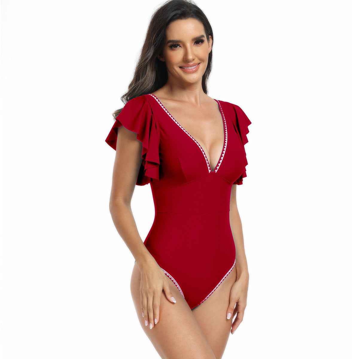 Adiffu European and American Lotus Lace Sexy Bikini