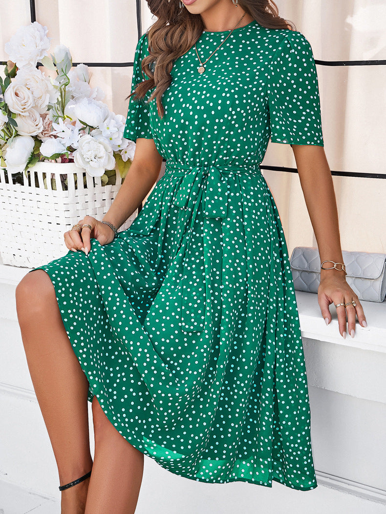 Summer Casual Polka Dot Print Dress