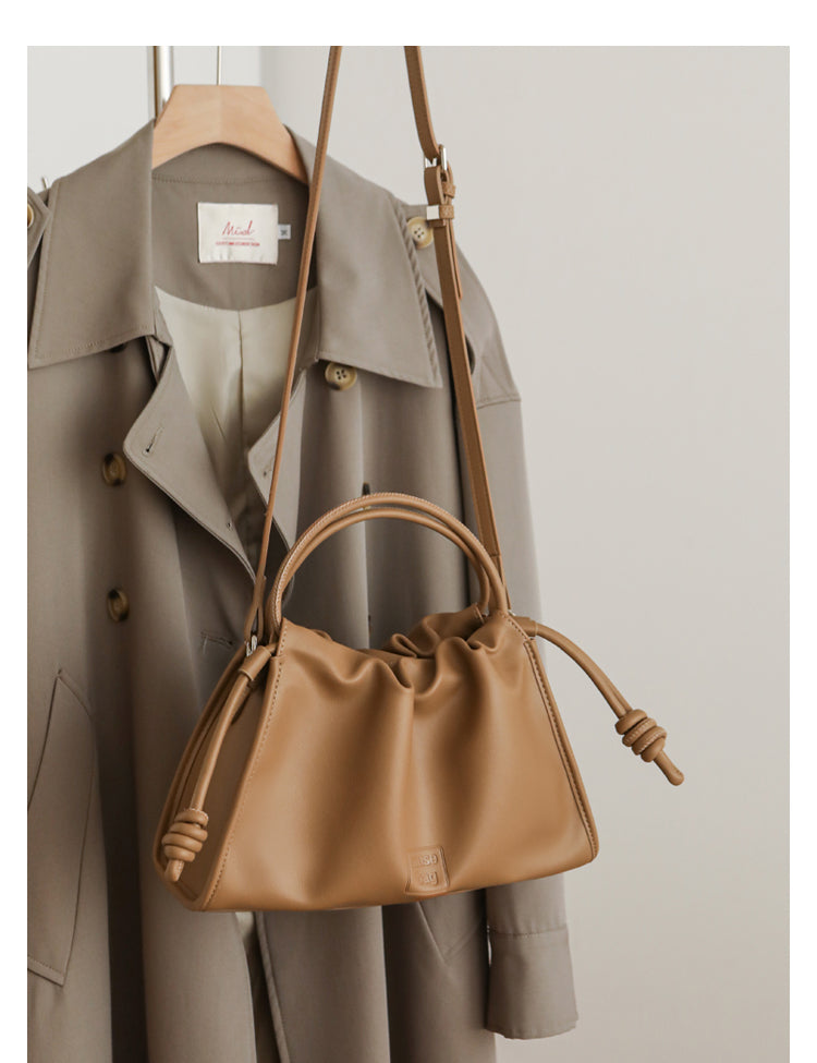 Adiffu Crossbody Pleated Cloud Tote