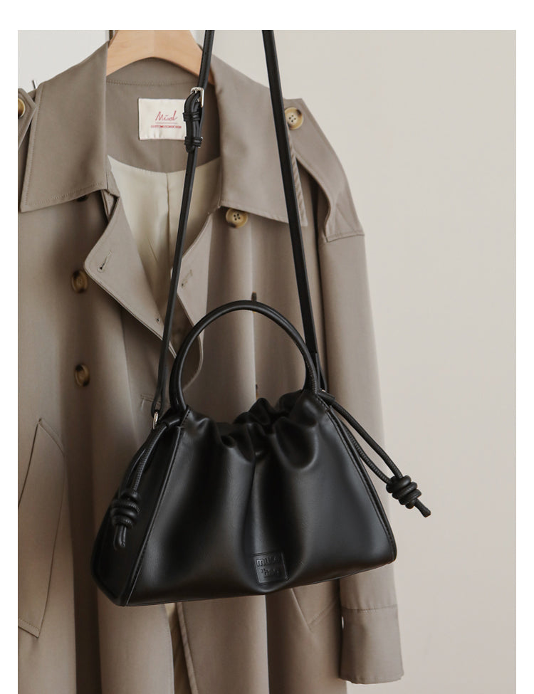 Adiffu Crossbody Pleated Cloud Tote