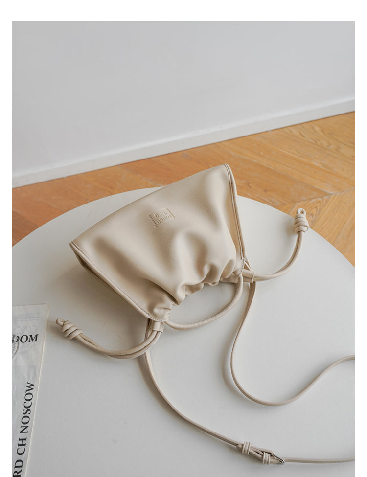 Soft Leather French Crossbody Bag