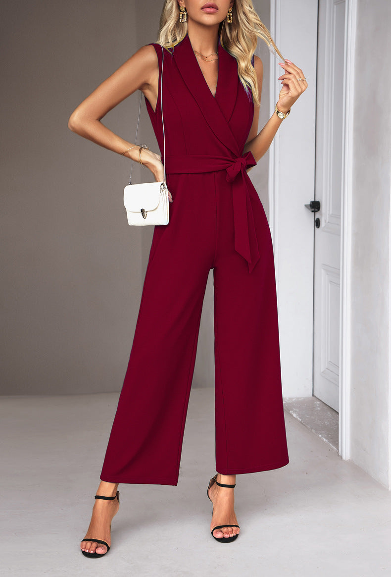 Adiffu Elegant Women's Sleeveless Jumpsuit
