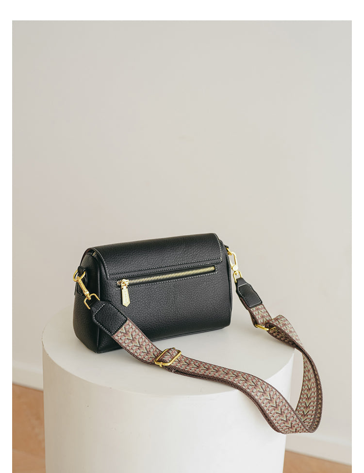 Adiffu Vintage Small Square Bag With Wide Strap Crossbody Bag