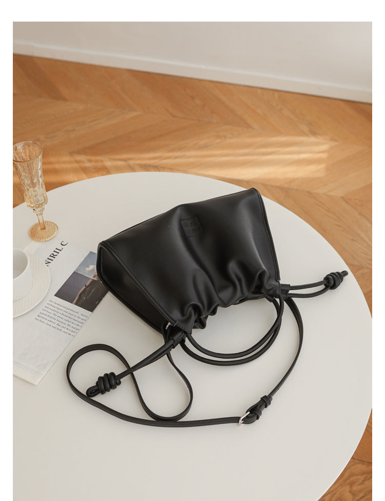 Adiffu Crossbody Pleated Cloud Tote
