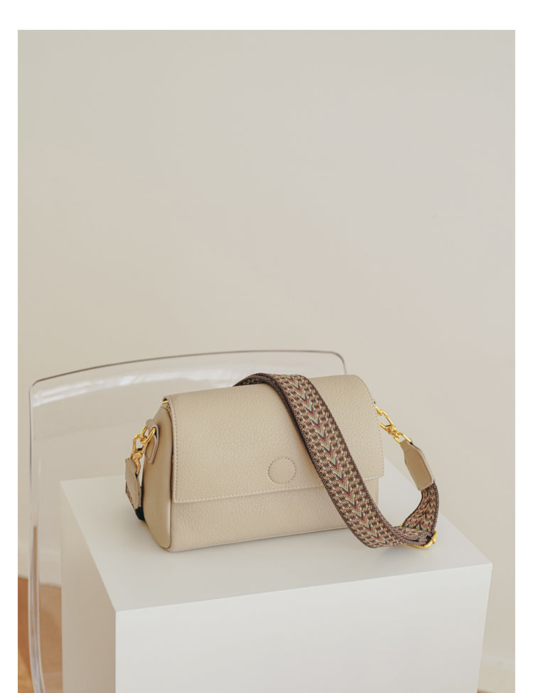 Adiffu Vintage Small Square Bag With Wide Strap Crossbody Bag