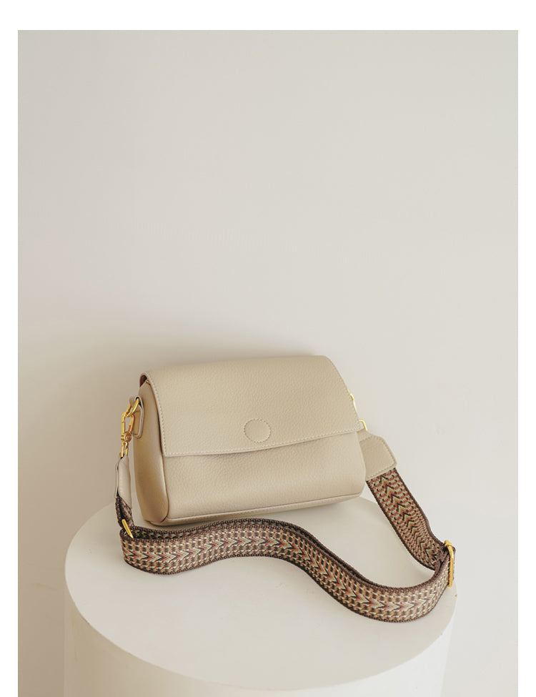 Adiffu Vintage Small Square Bag With Wide Strap Crossbody Bag