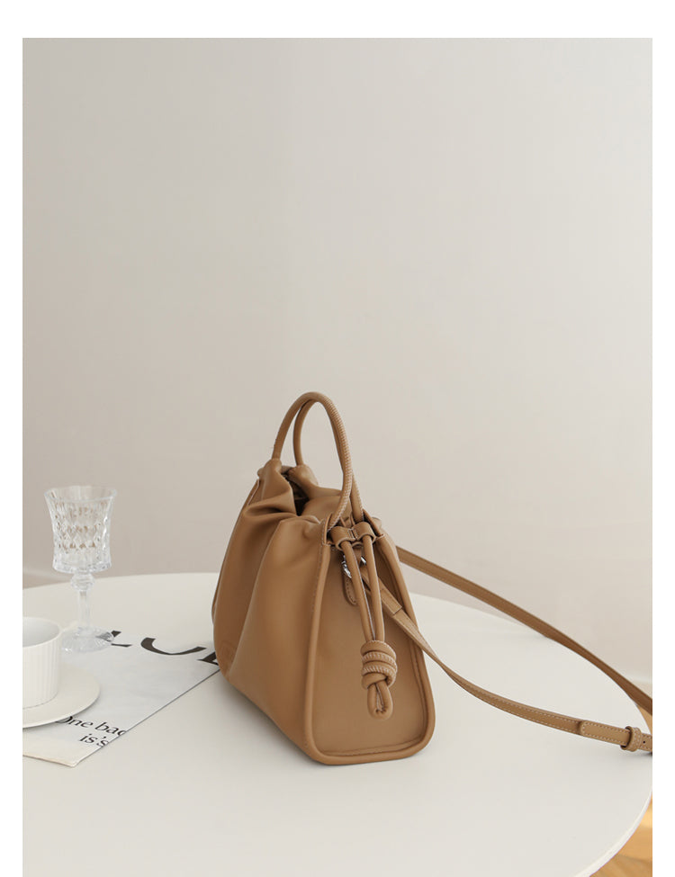 Adiffu Crossbody Pleated Cloud Tote