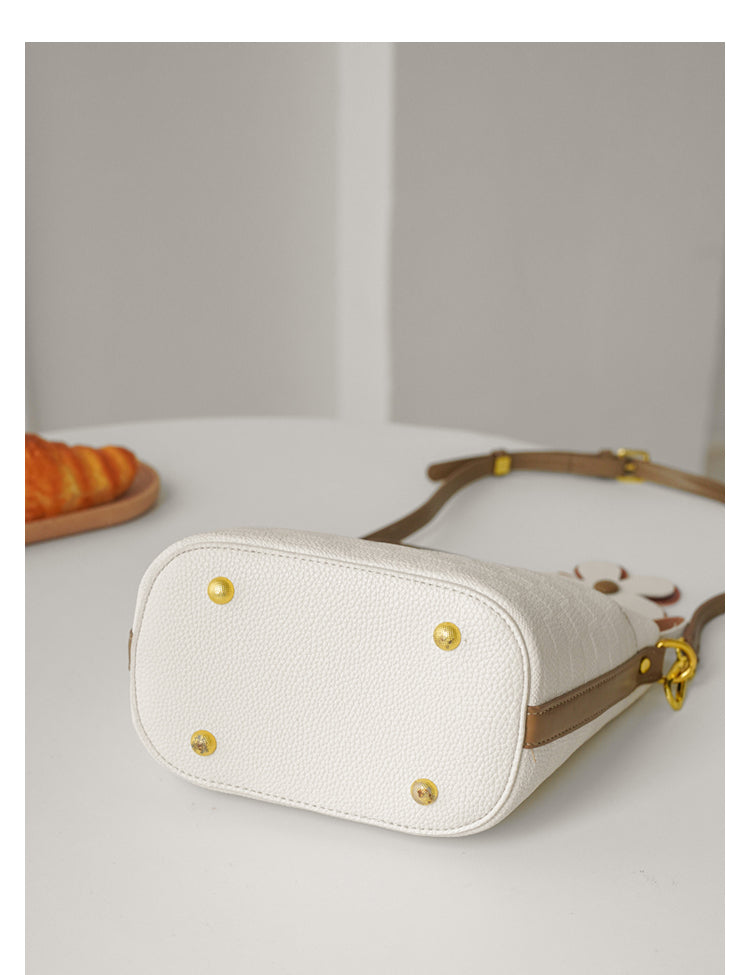 Sophisticated Soft Leather Hand Crossbody Bag