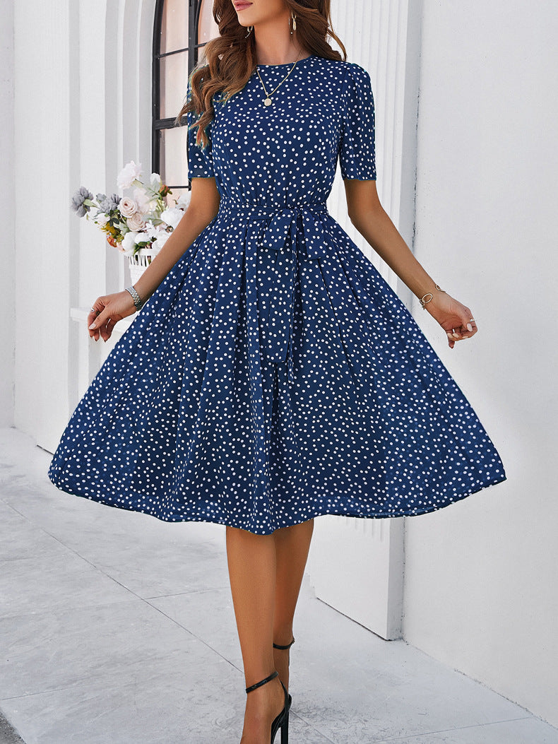 Summer Casual Polka Dot Print Dress