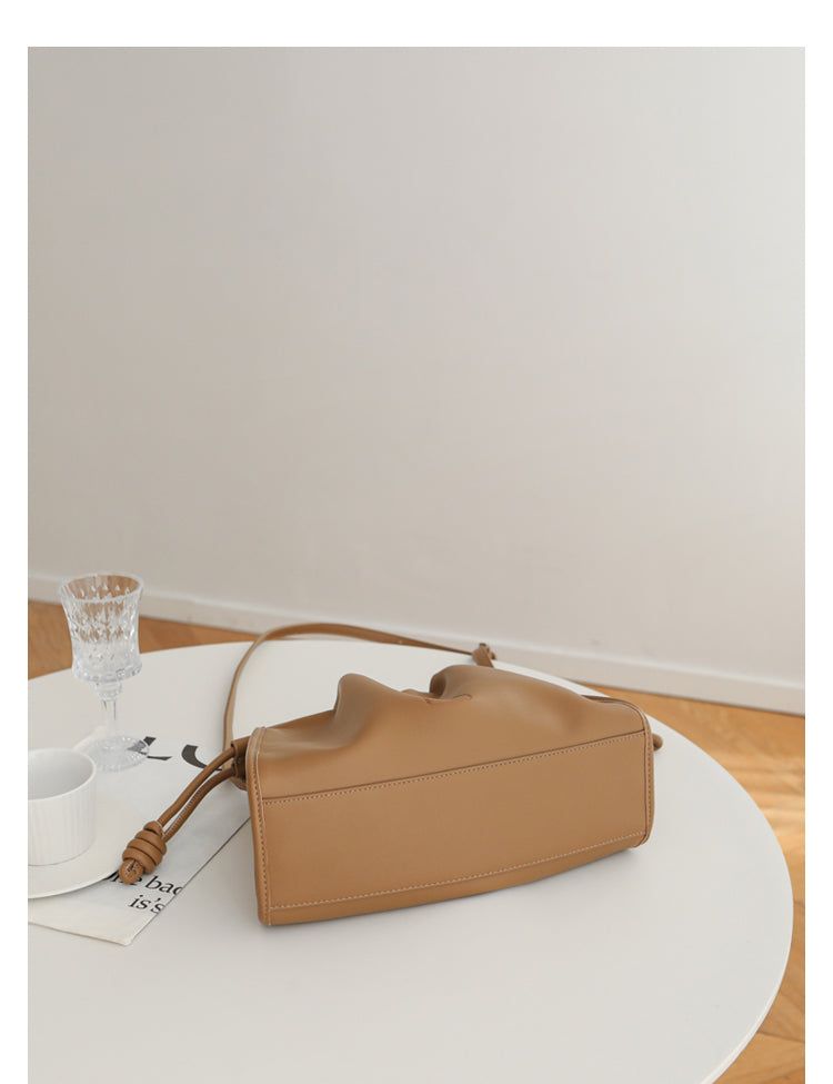 Adiffu Crossbody Pleated Cloud Tote