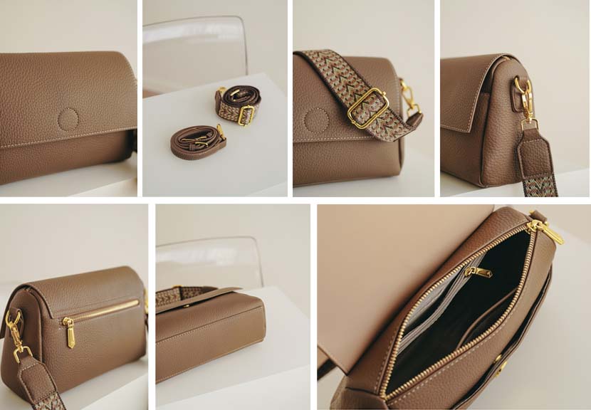 Adiffu Vintage Small Square Bag With Wide Strap Crossbody Bag