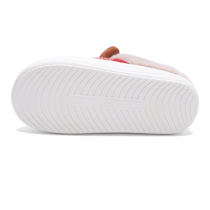 Adiffu Cute Christmas Moose Cotton Slippers