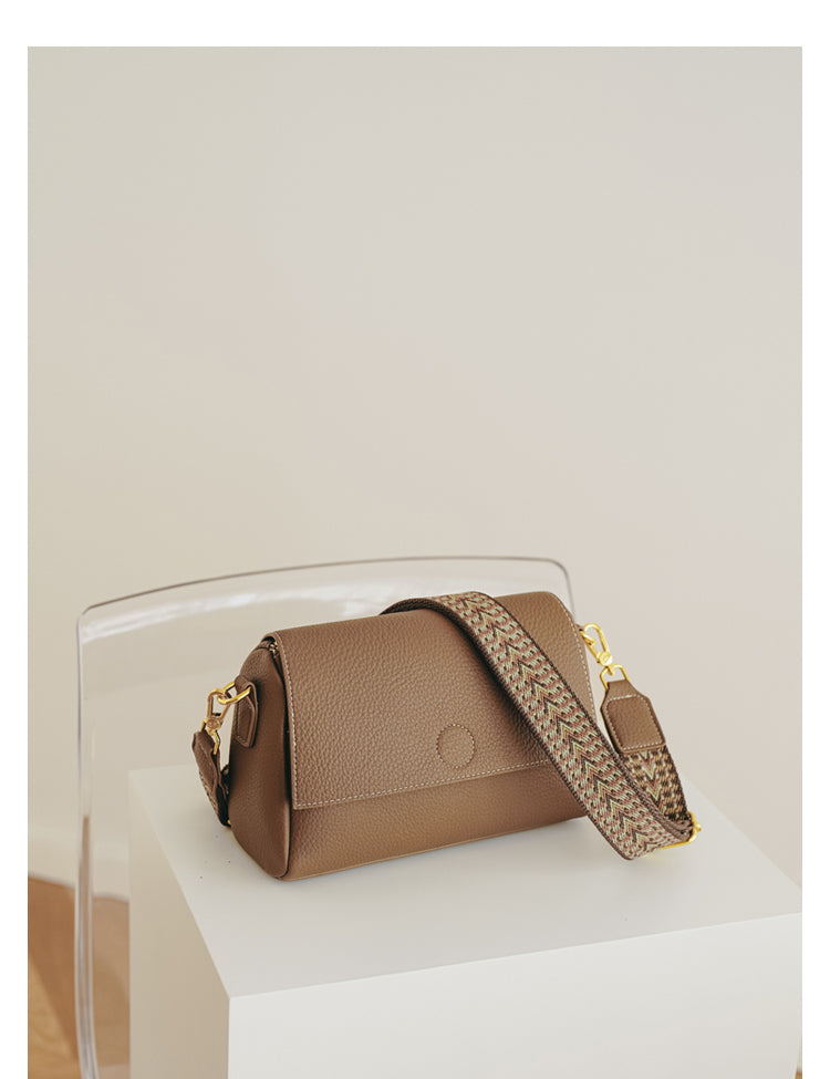 Adiffu Vintage Small Square Bag With Wide Strap Crossbody Bag