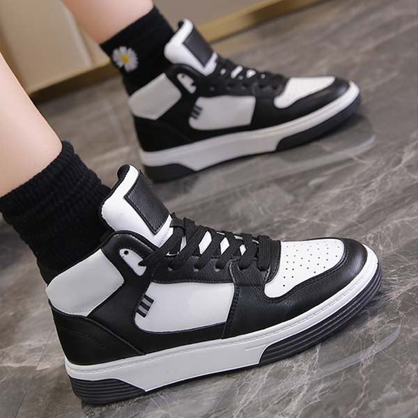 High Top Height Increasing Board Shoes For Women