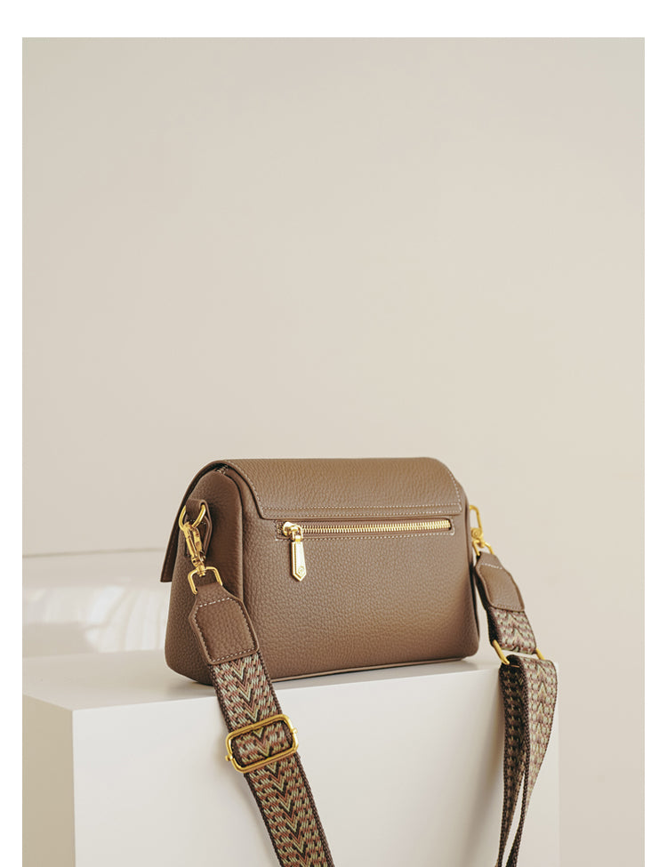 Adiffu Vintage Small Square Bag With Wide Strap Crossbody Bag
