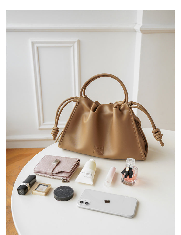 Adiffu Crossbody Pleated Cloud Tote