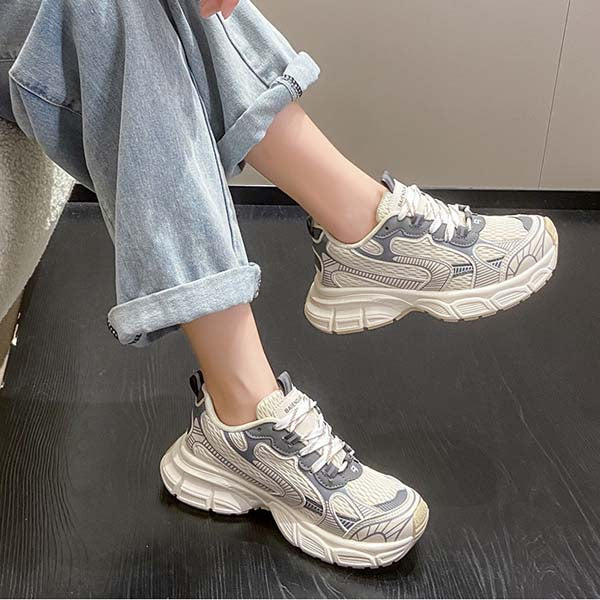 Adiffu Casual Breathable High Soled Running Shoes For Female