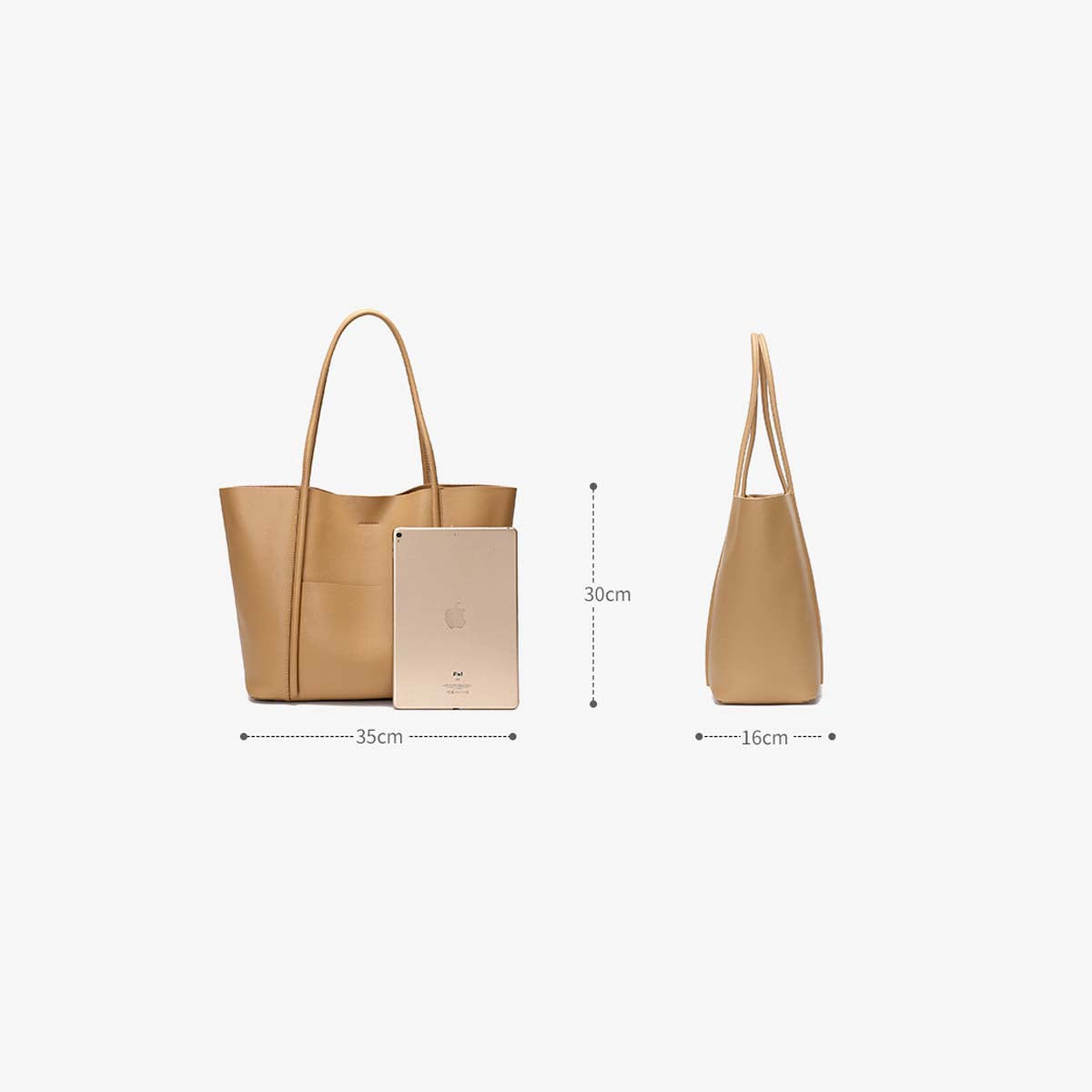 Adiffu Large Capacity Leather Handbag Shoulder Bag Women's Tote Bag