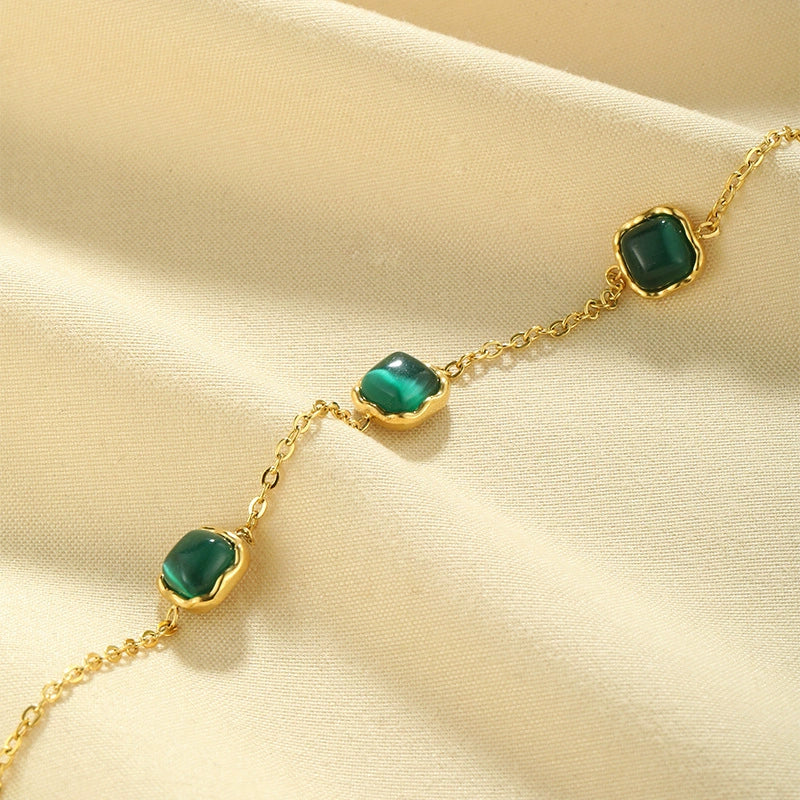 Modern Minimal Green Bracelet
