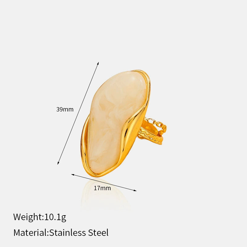 Minimalist Open Stainless Steel Ring for Women-Waterproof & Tarnish-Free