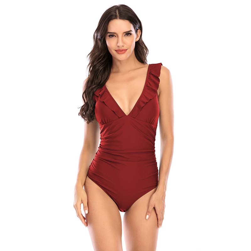 Adiffu Popular High Stretch Women's One-piece Swimsuit
