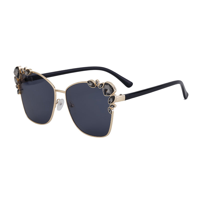 Adiffu Cat-eye Sunglasses With Diamonds