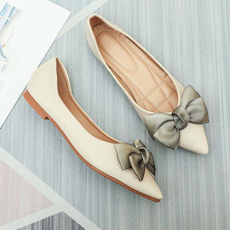 Adiffu Elegant Soft Soled Flats With Bows