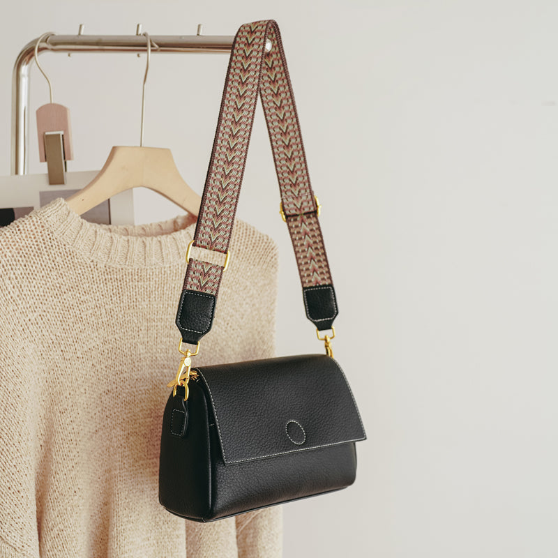 Adiffu Vintage Small Square Bag With Wide Strap Crossbody Bag