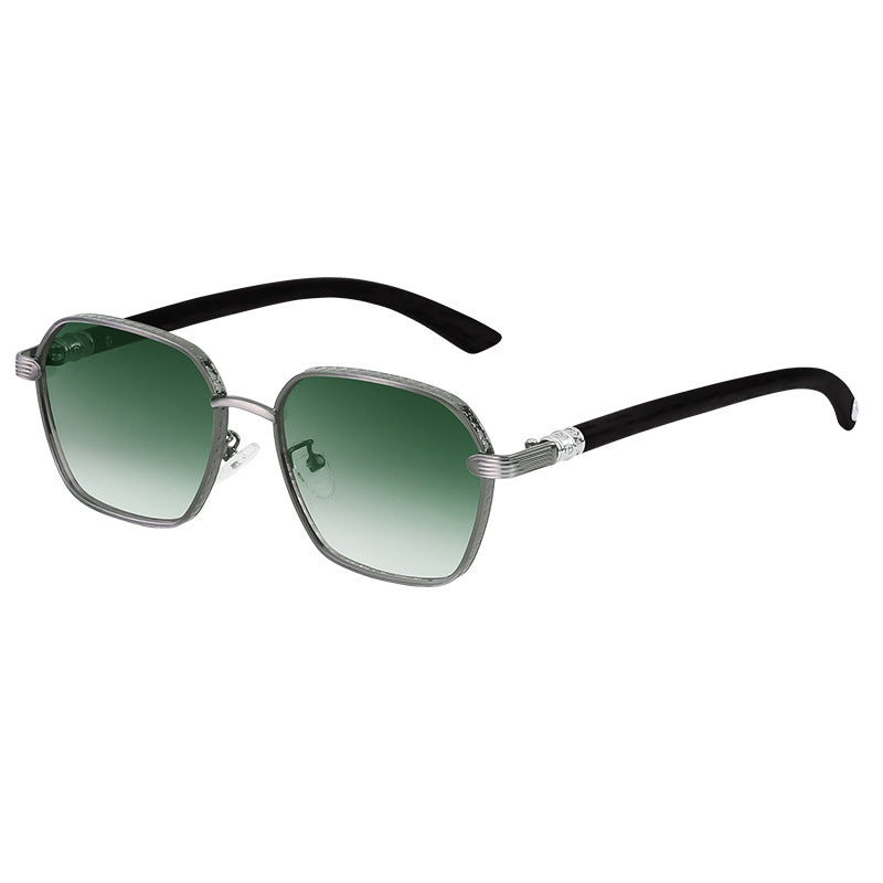 Adiffu Stylish Steampunk Metal Square-framed Sunglasses