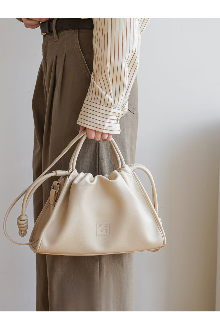 Soft Leather French Crossbody Bag