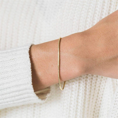 Adiffu Elegant Box Chain Bracelet