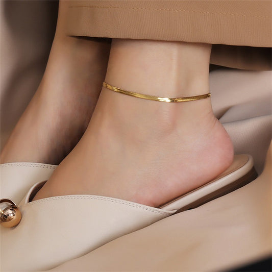 Adiffu Special Herringbone Anklet