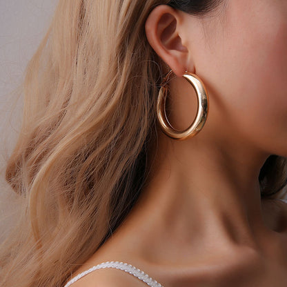 Stylish Geometric Hoop Earrings