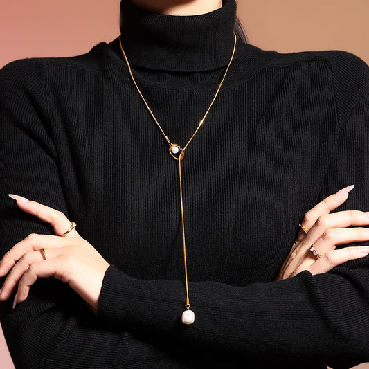 Adiffu French Fringe Necklace