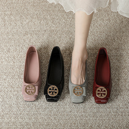 Adiffu Comfortable Soft Sole Soft Leather Flats